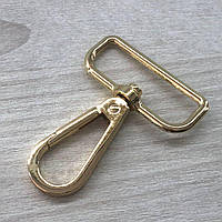 Карабін для сумки 38 мм, золото - 6 см