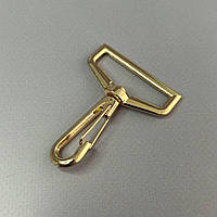 Карабін для сумки 38 мм, золото - 6 см