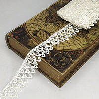 Мереживо макраме  3.5 см (13м) Колір - Айворі (729-23-084)