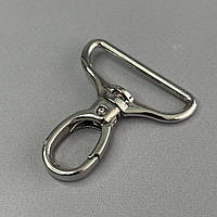 Карабін для сумки 38 мм, нікель - 5 см
