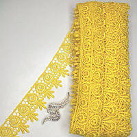 Мереживо макраме 5 см (20 м) Колір-жовтий (26-H1931-10)