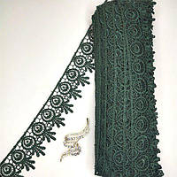 Мереживо макраме 5 см (20 м) колір-зелений (26-H1931-14)