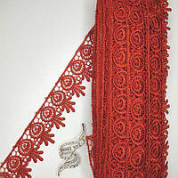 Мереживний макрамам 5 см (20 м) Колір червоний (26-H1931-8)