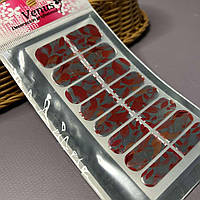 Наклейка для нігтів, готовий манікюр Silver (14994)