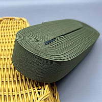 Резинка для одягу широка  3см хакі темний