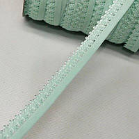 Резинка для шиття спідньої білизни (оздоблювальна) 13 мм - м’ята