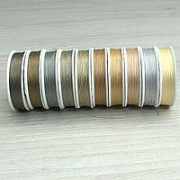 Нитка для бісеру TYTAN - бежевий mix 10 шт