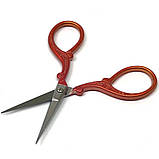 Маленькі ножиці "Вінтаж" для рукоділля 8,9 см - помаранч, фото 2