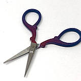 Маленькі ножиці "Вінтаж" для рукоділля 8,9 см - сині, фото 3
