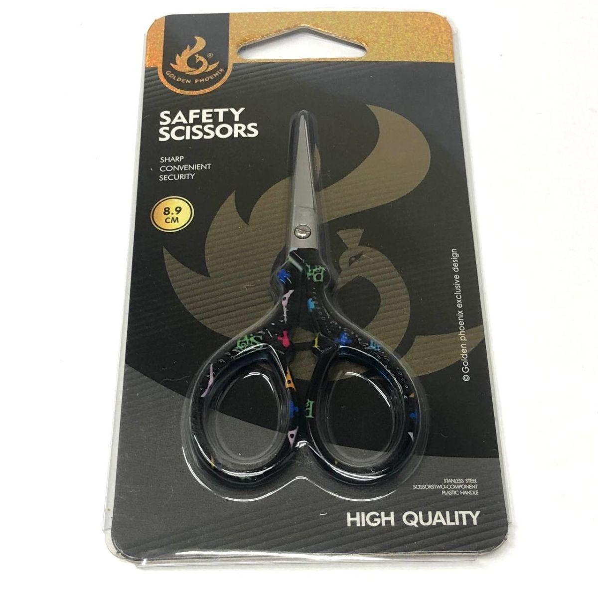 Маленькі ножиці "Вінтаж" для рукоділля 8,9 см - чорні, фото 1