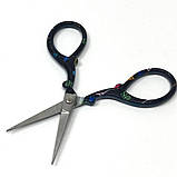 Маленькі ножиці "Вінтаж" для рукоділля 8,9 см - чорні, фото 3