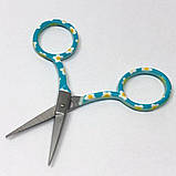 Маленькі ножиці для рукоділля 8,9 см - голубі, фото 3
