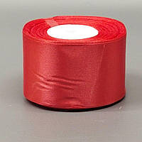 Малинова стрічка атласна 5см (23м)  (АЛ5-181)