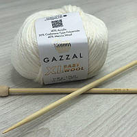 Пряжа Gazzal – Baby Wool XL колір 801 Білий