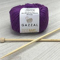Пряжа Gazzal – Baby Wool XL колір 815 Фуксія