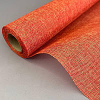 Мішковина декоративна, ширина 48см - 4,5м жовтогаряча