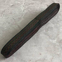 Тесьма національна 11 мм - зелений орнамент