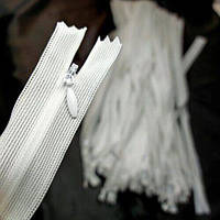 Блискавка потайна 50см. Біла  100шт.