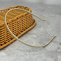 Обруч для волосся атласний 5 мм - айворі