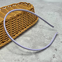 Обруч для волосся з атласною стрічкою 5мм - бузковий