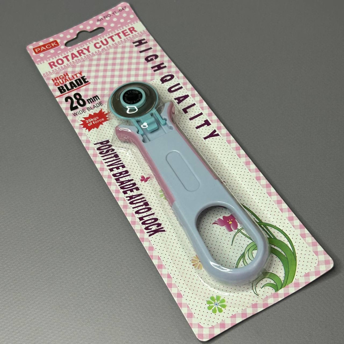 Ручний дисковий ніж для розкрою тканини (розкрійний ніж), 28 мм, фото 1