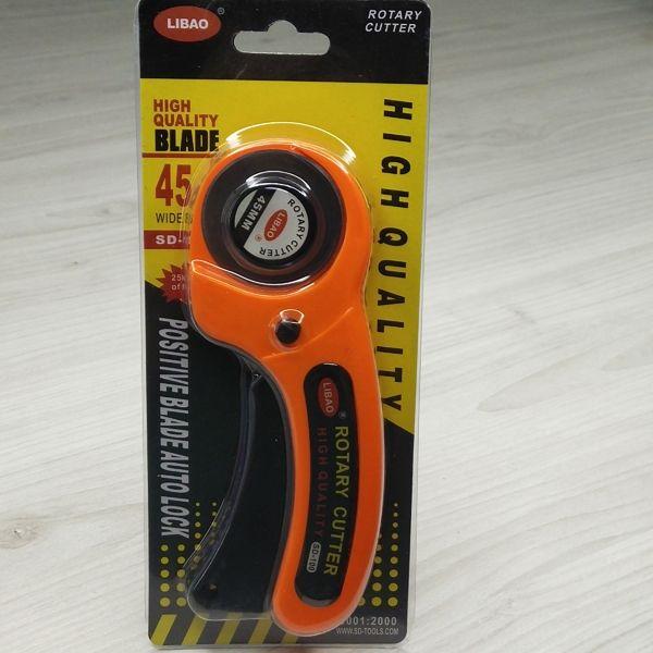 Ручний дисковий ніж для розкрою тканини (розкрійний ніж), 45 мм, фото 1