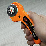 Ручний дисковий ніж для розкрою тканини (розкрійний ніж), 45 мм, фото 4