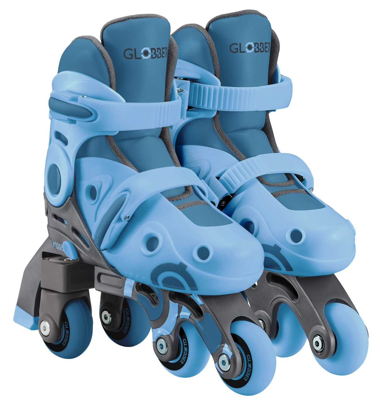 Роликові ковзани Globber 2в1 розмір 30-33 сіро-сині (783-200)
