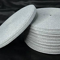 Світло-сіра меланж кіперна стрічка 1 см (кіперна тасьма 10мм)