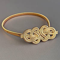 Підхват для штор металевий - Вузли рожеве золото