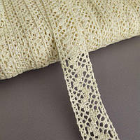 Мереживо лляне 2,5 см - Бежевий (М6438)