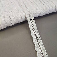 Мереживо лляне 2 см - Білий (М6294)