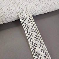 Мереживо лляне 2,5 см - Білий (М6438)