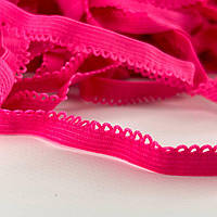 Резинка ажурна, оздоблювальна 10мм - малинова