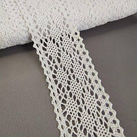 Мереживо лляне 4,5 см - Білий (М6211)
