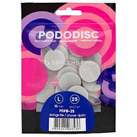 Спонж-файл полірувальник для педикюрного диска Staleks Pro 25мм, 25шт