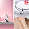 Срібний шарм-підвіска у стилі PANDORA "Marry Me" 925 проба срібна намистна сюрприз на браслет ПАНДОРА, фото 2