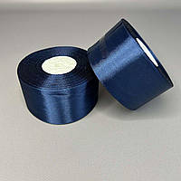 33 м - Стрічка атласна (С8350) 5см - синій темний