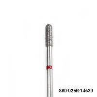 Алмазна фреза Циліндр №880/025R червона насічка