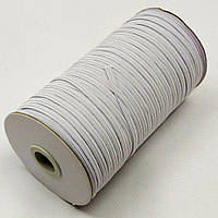 Плоска біла резинка білизняна 5 мм 130м