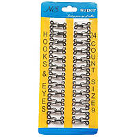 #9 гачки, застібки для одягу  чорні 24шт