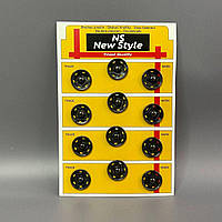 D=21мм пришивні застібки-кнопки для одягу  12шт метал колір сірий