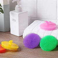 Масажна щітка для миття голови та волосся, пластик