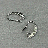 1 пара - Швензи для сережок гіпоалергенний сплав Рибка 17 мм - сталь