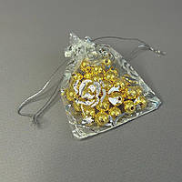 Мішечок подарунковий з органзи 7х9 см - білий