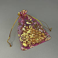 Мішечок подарунковий з органзи 9х12 см - фіолетовий