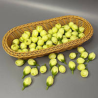 Бутон трояндочки 2 см - жовтий світлий