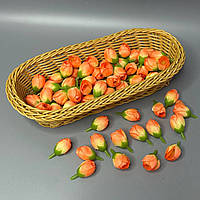 Бутон трояндочки 2 см - помаранчевий