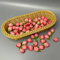 Бутон трояндочки 2 см - рожевий