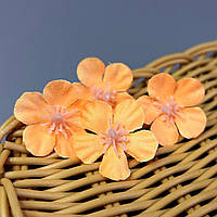 Штучна квітка вишні 3 см - помаранчевий